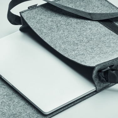 Logotrade promotional item picture of: RPET felt laptop bag
