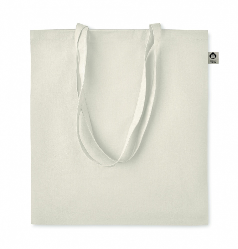 Logo trade promotional merchandise image of: Organic cotton shopping bag