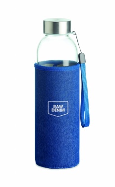 Logo trade corporate gifts picture of: Glass bottle in pouch 500 ml