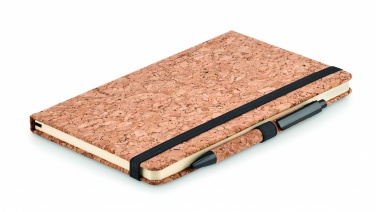 Logotrade promotional product picture of: A5 cork notebook with pen
