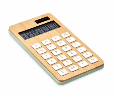 Logotrade promotional merchandise photo of: 12 digit bamboo calculator