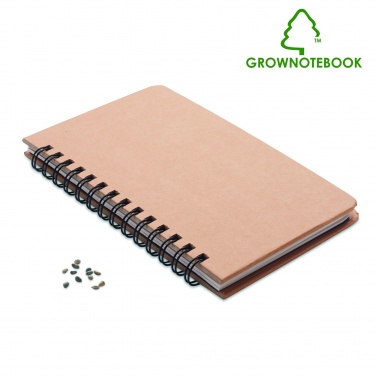 Logotrade business gifts photo of: A5 Pine tree GROWNOTEBOOK™