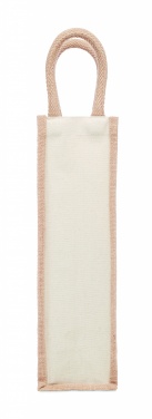 Logo trade promotional products picture of: Jute wine bag for one bottle