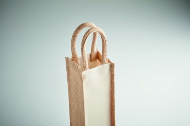 Logotrade business gift image of: Jute wine bag for one bottle
