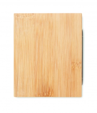 Logotrade business gift image of: Bamboo pen holder and LCD clock