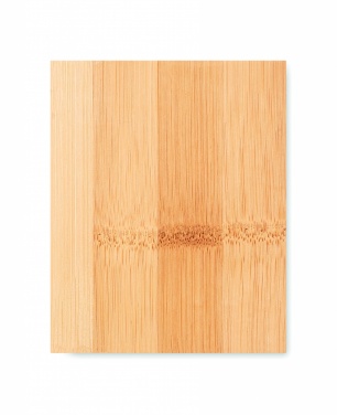 Logo trade promotional gifts image of: Bamboo pen holder and LCD clock