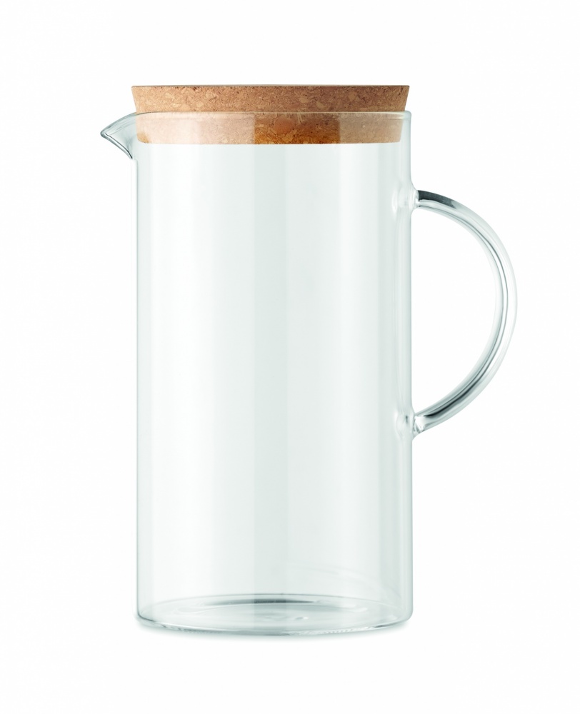 Logo trade advertising products picture of: Borosilicate glass decanter 1L