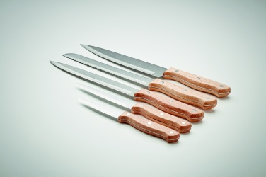 Logo trade business gifts image of: 5 piece knife set in base
