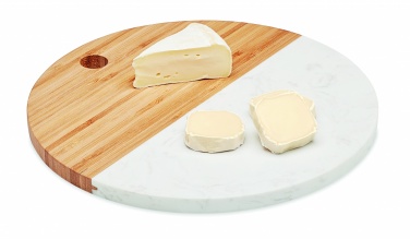 Logo trade business gifts image of: Marble/ bamboo serving board