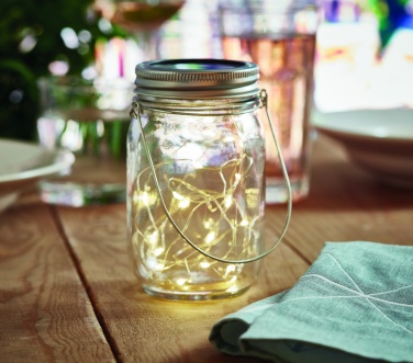 Logotrade corporate gift image of: Solar mason jar outdoor lamp