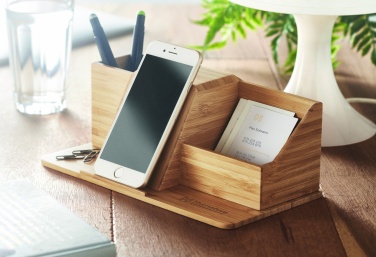 Logo trade promotional items picture of: Desktop wireless charger  10W GROOVY