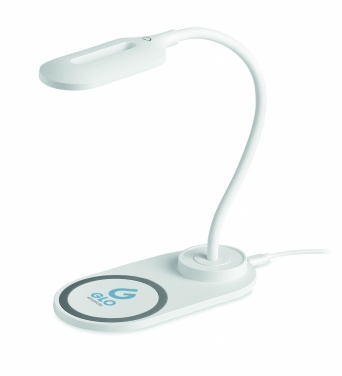 Logo trade promotional giveaways picture of: Desktop light and charger 10W