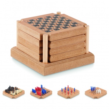 Logo trade promotional giveaway photo of: 4-piece coaster game set