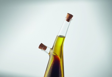Logo trade promotional merchandise picture of: Glass oil and vinegar bottle