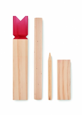 Logo trade promotional items image of: Pinewood outdoor throwing game