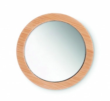 Logotrade promotional products photo of: Bamboo make-up mirror