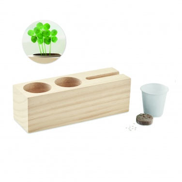 Logo trade promotional merchandise image of: Desk stand with seeds kit