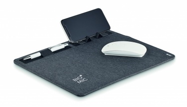Logotrade corporate gift image of: RPET mouse mat charger 15W