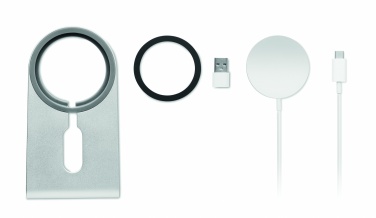 Logo trade promotional gifts image of: Portable magnetic charger 15W
