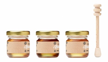 Logotrade corporate gift image of: Set of 3 wildflower honey