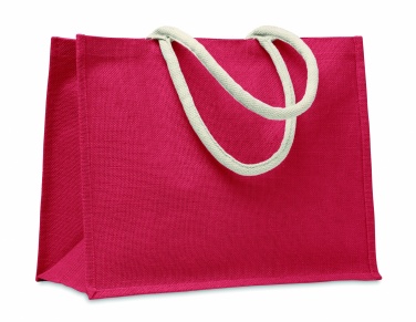 Logo trade advertising products picture of: Jute bag with cotton handle