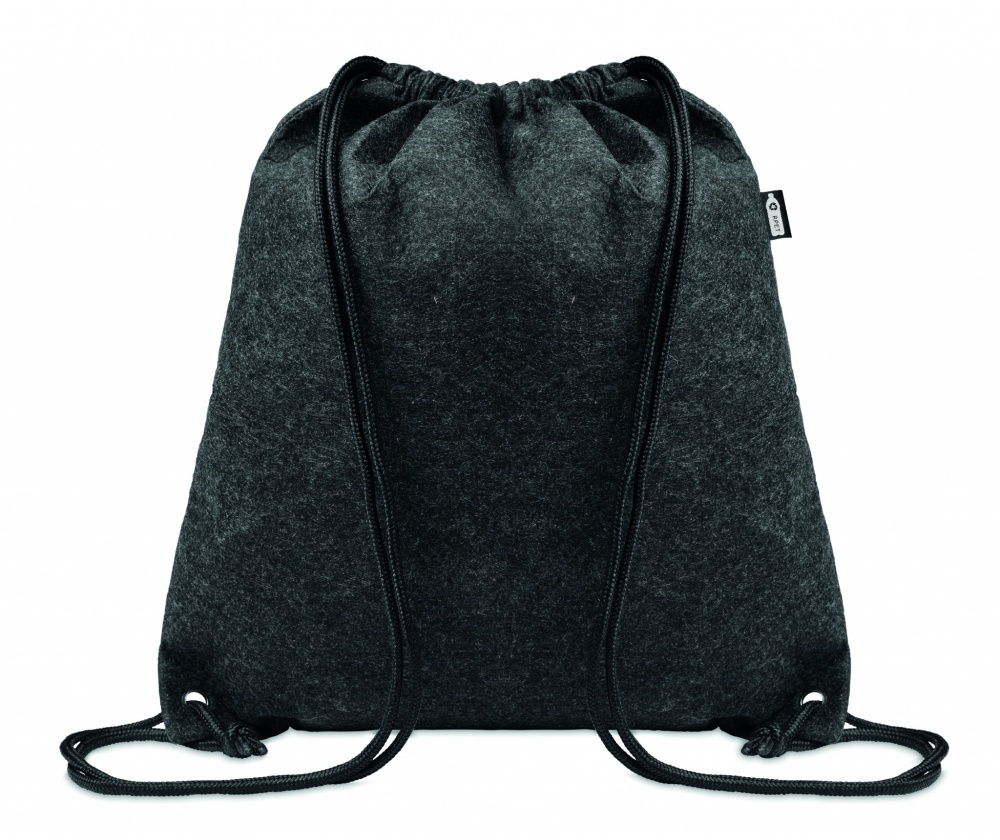 Logo trade promotional items picture of: RPET felt drawstring bag