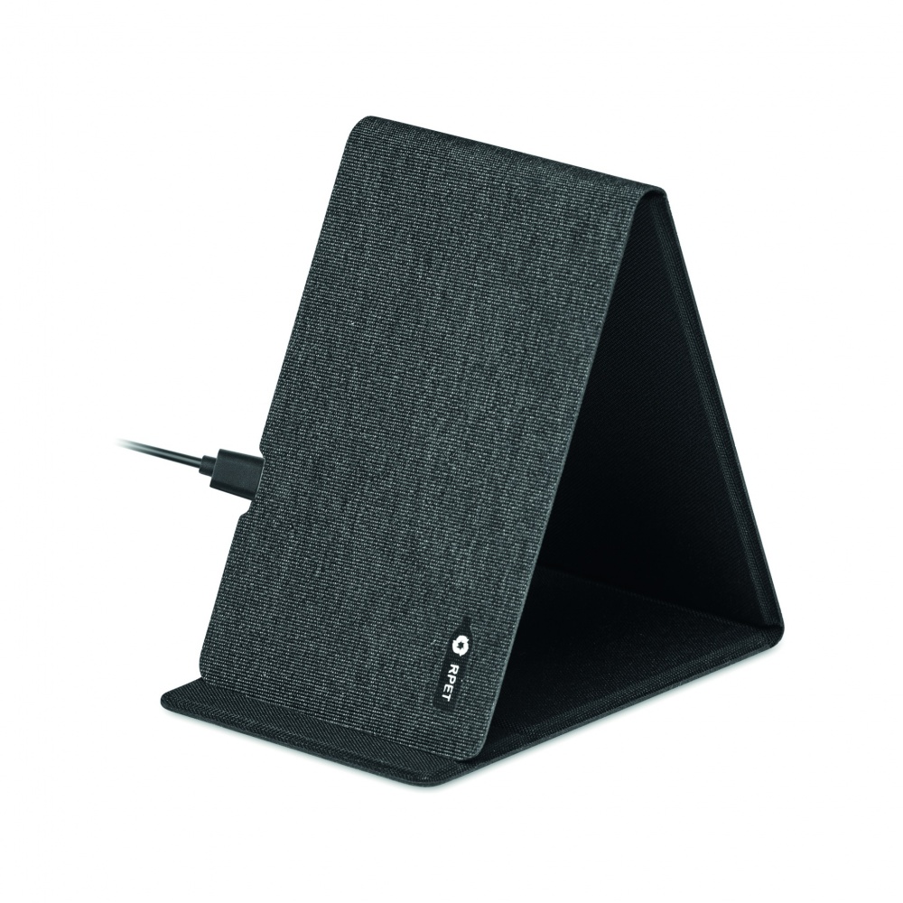 Logotrade corporate gift picture of: RPET wireless charger 15W