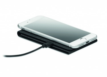 Logo trade promotional merchandise image of: RPET wireless charger 15W