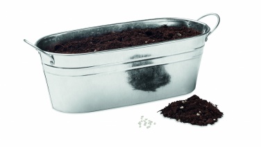Logotrade promotional product picture of: Zinc tub with 3 herbs seeds