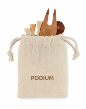 Logo trade promotional merchandise image of: Golf accessories set in pouch