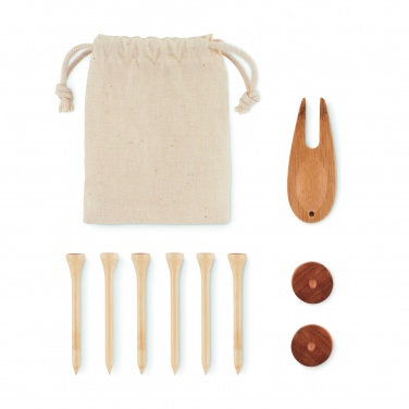 Logo trade promotional items image of: Golf accessories set in pouch