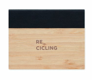 Logo trade advertising products image of: Bamboo sticky note memo pad