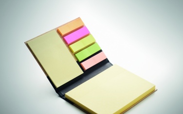 Logo trade promotional gifts image of: Bamboo sticky note memo pad