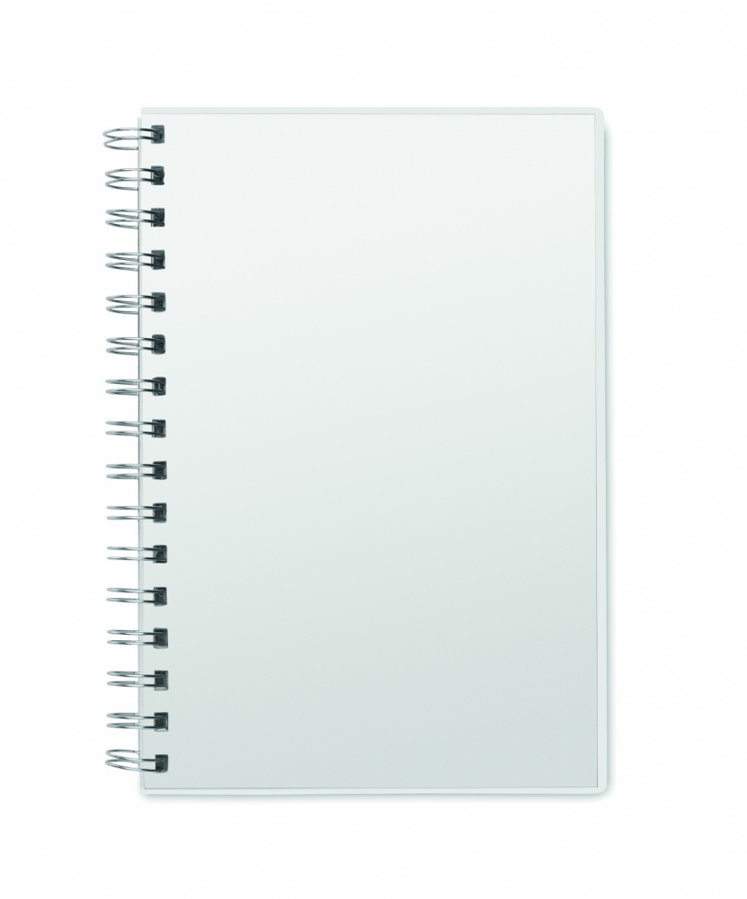 Logotrade promotional item picture of: A5 RPET notebook recycled lined