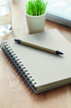 Logotrade promotional gift picture of: A5 grass notebook 80 lined