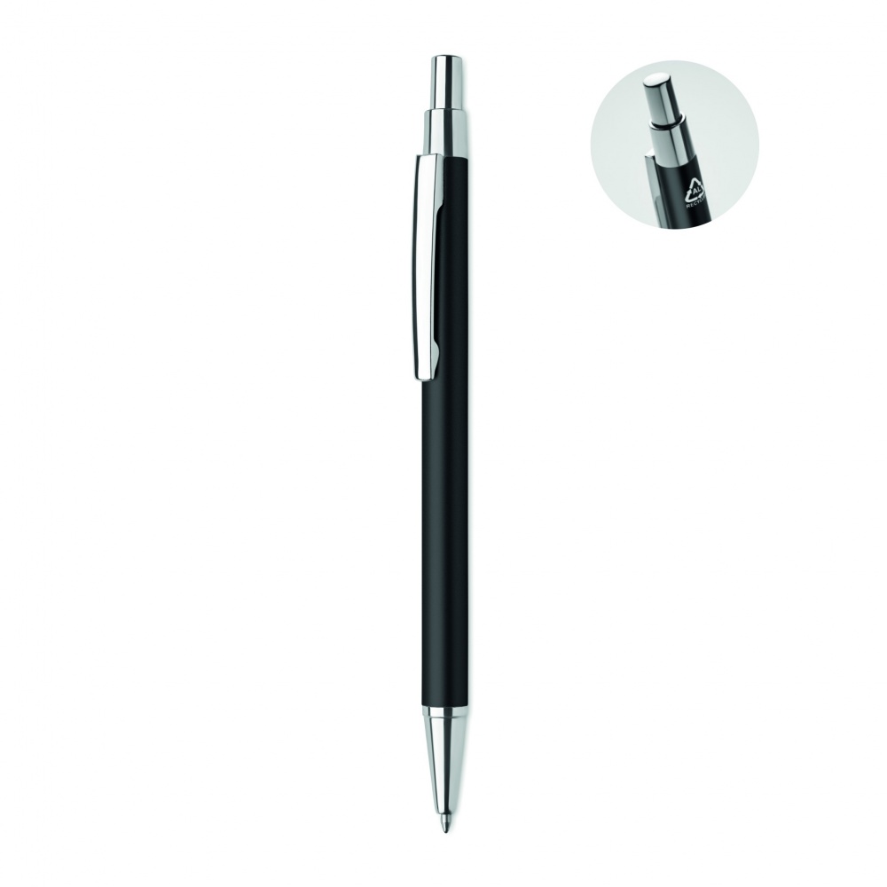 Logo trade promotional giveaways picture of: Recycled aluminium ball pen