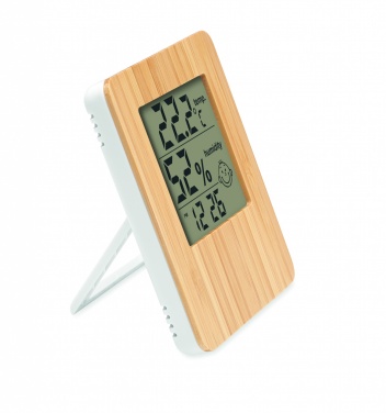 Logotrade business gifts photo of: Bamboo weather station