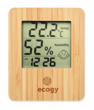Logotrade advertising products photo of: Bamboo weather station