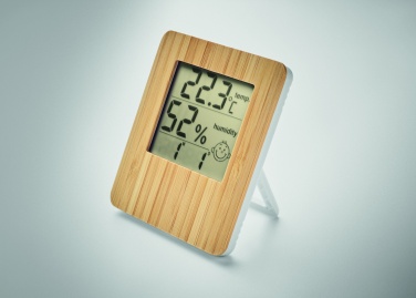 Logotrade promotional merchandise photo of: Bamboo weather station