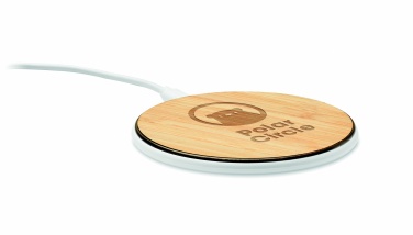 Logotrade advertising product picture of: Bamboo wireless charger 10W