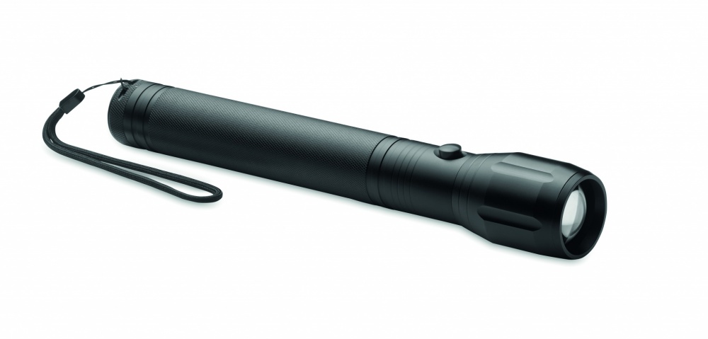 Logo trade advertising product photo of: Large aluminium LED flashlight