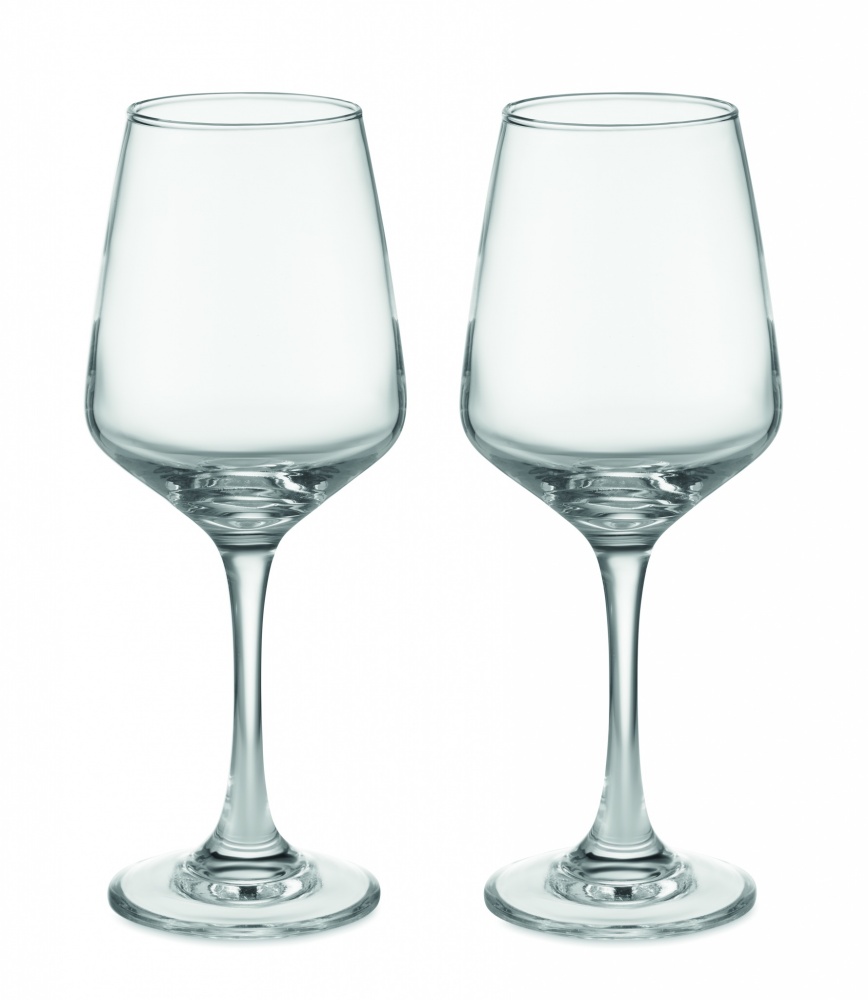 Logotrade promotional giveaway image of: Set of 2 wine glasses