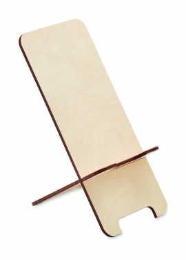 Logotrade promotional item picture of: Birch Wood phone stand