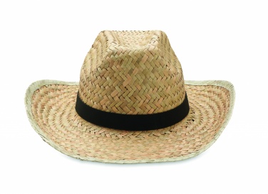 Logo trade promotional item photo of: Natural straw cowboy hat