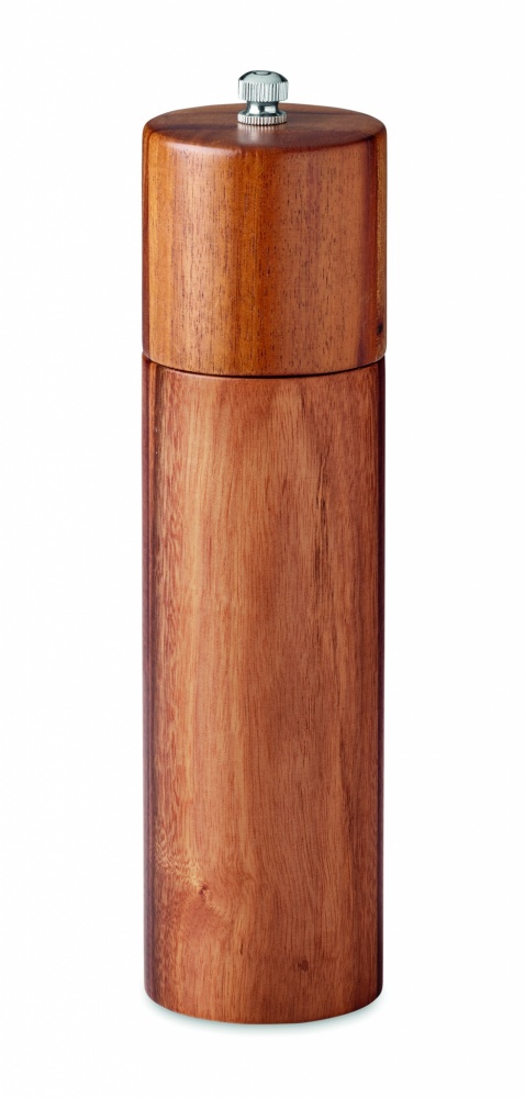 Logo trade promotional items image of: Pepper grinder in acacia wood