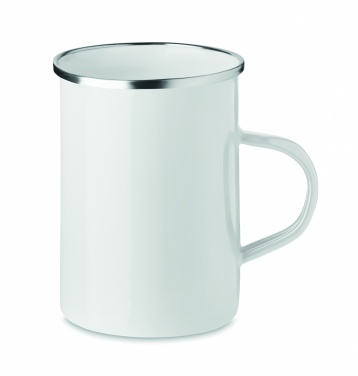 Logo trade promotional gifts picture of: Metal mug with enamel layer