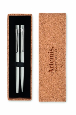 Logo trade promotional giveaways image of: Recycled stainless steel pens