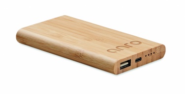 Logo trade promotional product photo of: 4000 mAh Bamboo power bank