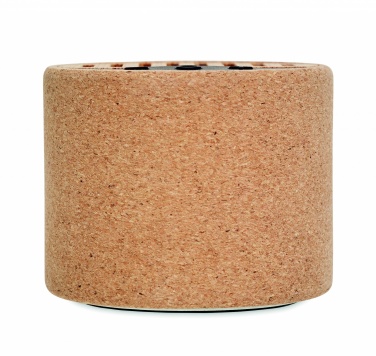 Logo trade promotional item photo of: Round cork wireless speaker