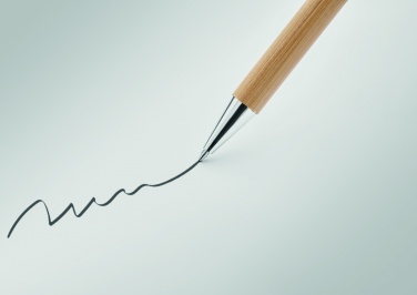 Logo trade promotional gift photo of: Bamboo twist type ball pen